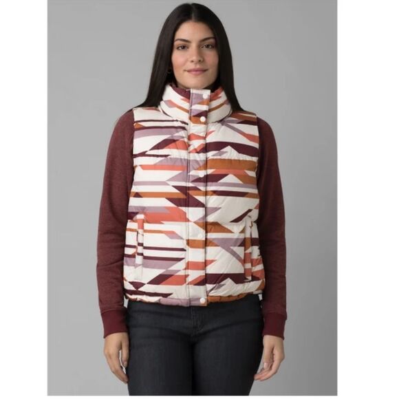 PrAna Hellborne Vest ❄️ Rose Hip Geo ❄️ NWT ❄️ small - Picture 1 of 8